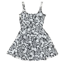 Lauren Ralph Lauren Fit and Flare Floral Square Neck Pleated Mini Dress Size 10