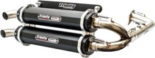 Trinity Racing Stage 5 Full Exhaust System Black POLARIS RZR XP TURBO 2016-2018