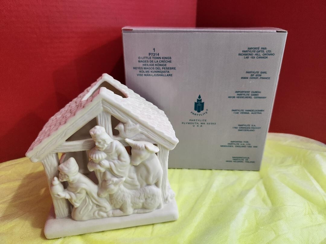 PARTYLITE 'O' Little Town Kings' with Box P7314 Mint Fast Shipping