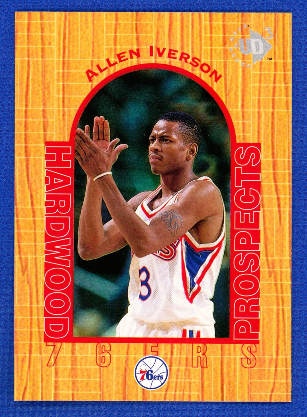 1996-97 Upper Deck UD3 BASKETBALL Allen Iverson #14 Rookie RC Philadelphia 76ers