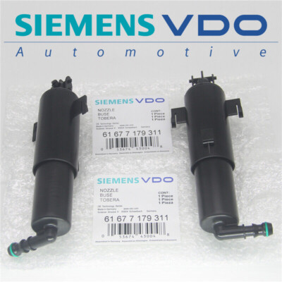 ONE Pair Headlight Washer Nozzle 61677179311Cylinder Fit BMW E90 320i 325i 328i