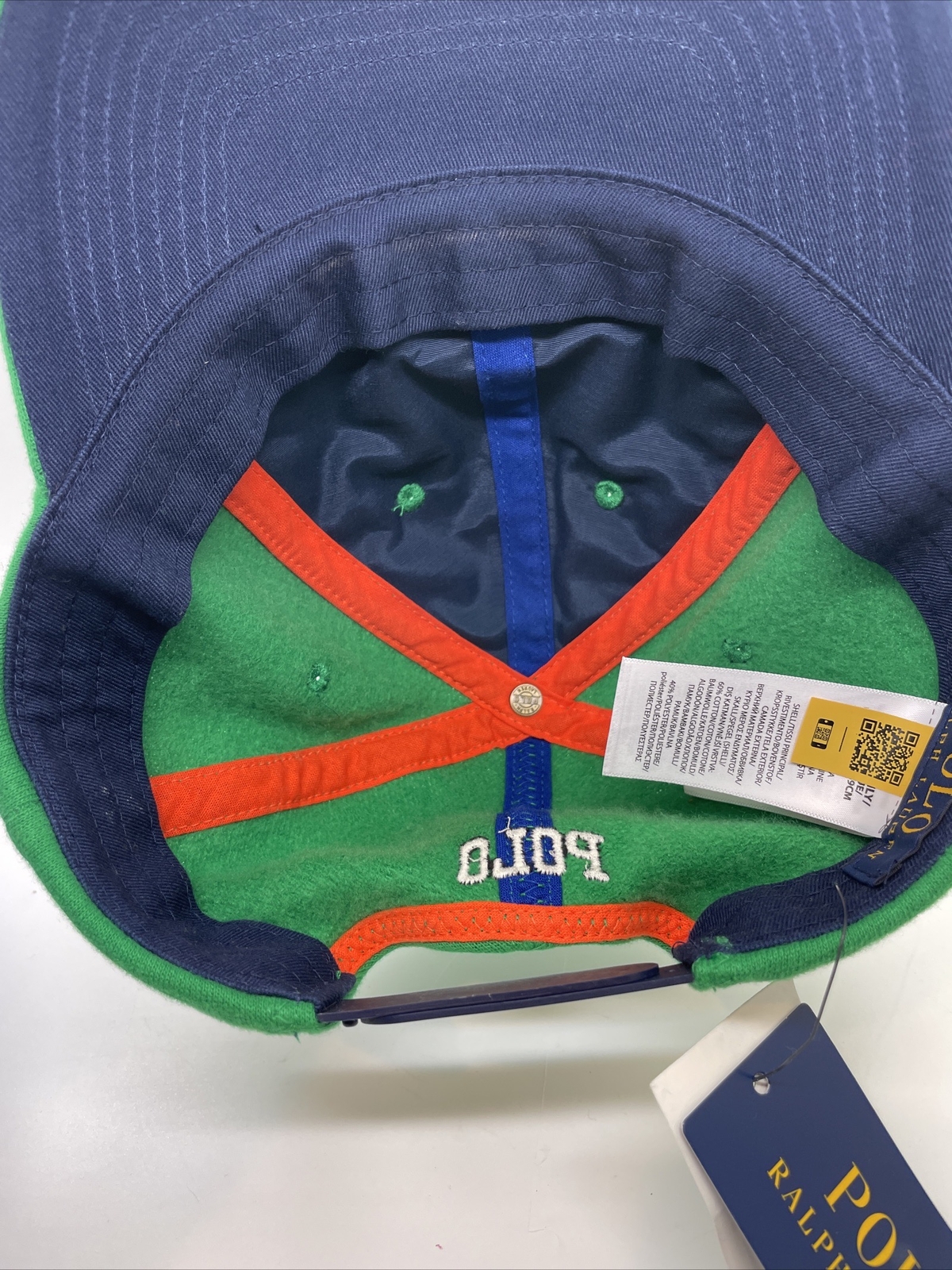 Polo Ralph Lauren 67 ATHL. DIV P-Wing Hat Cap Green Snapback NWT One Size