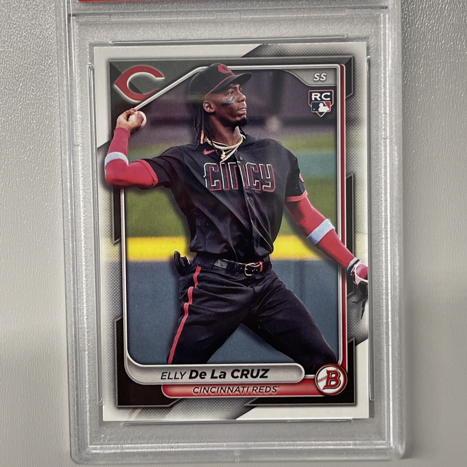 2024 BOWMAN #22 ELLY DE LA CRUZ PSA 10 CINCINNATI REDS ROOKIE RC view 9