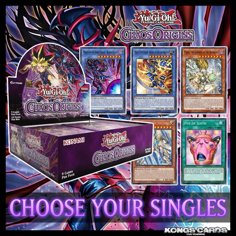 YuGiOh Chaos Origins CORI-EN - Choose Your Singles - 1st Edition PREORDER