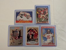 Vintage Joe Montana Football Card Lot 1990s 49ers 49ers
