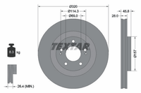 2X Bremsscheibe Vorderachse FüR Mitsubishi Eclipse Cross Outlander III Van