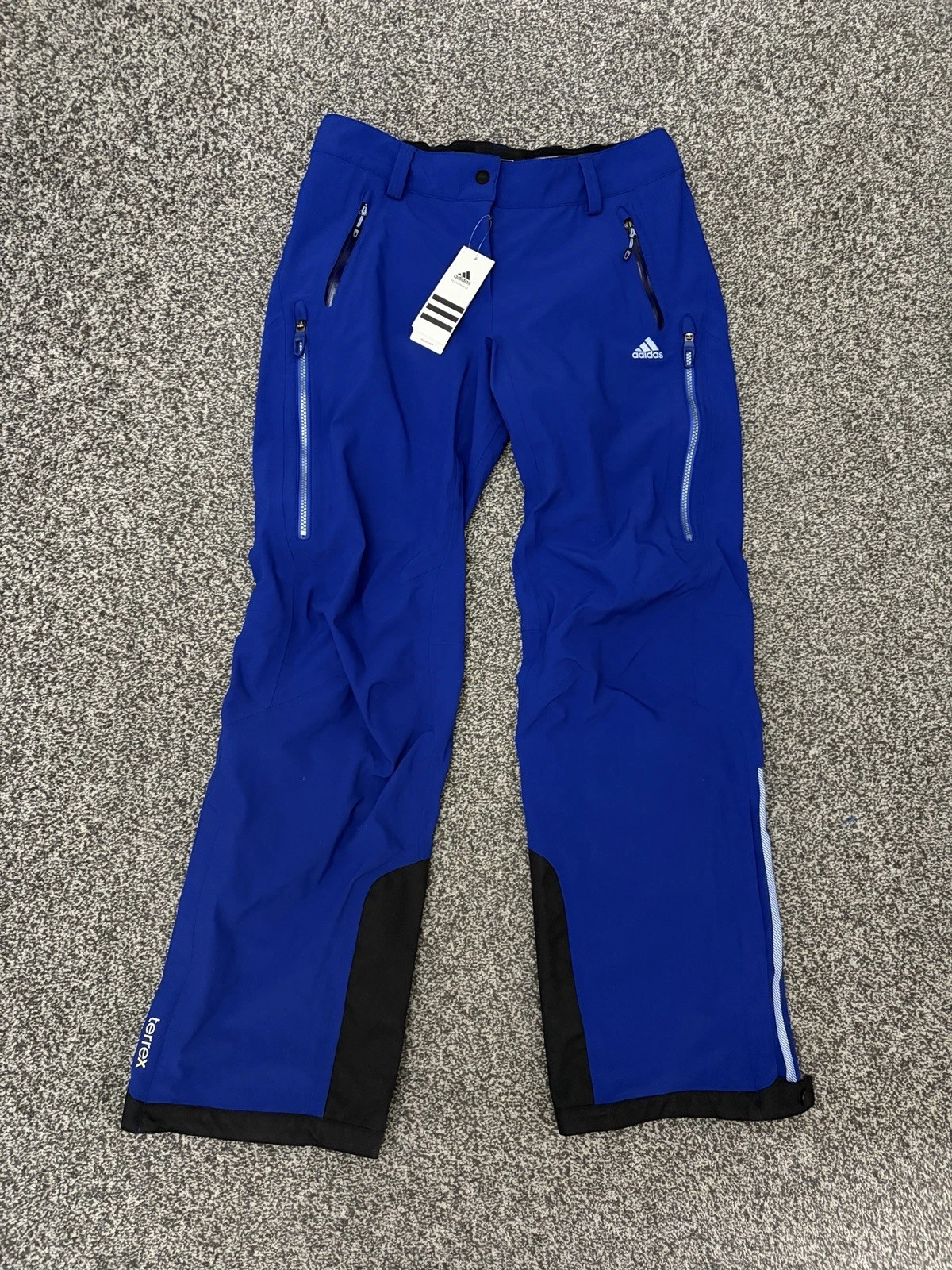 Adidas Terrex Women’s Ski Trousers Pants Salopettes Blue Size 12