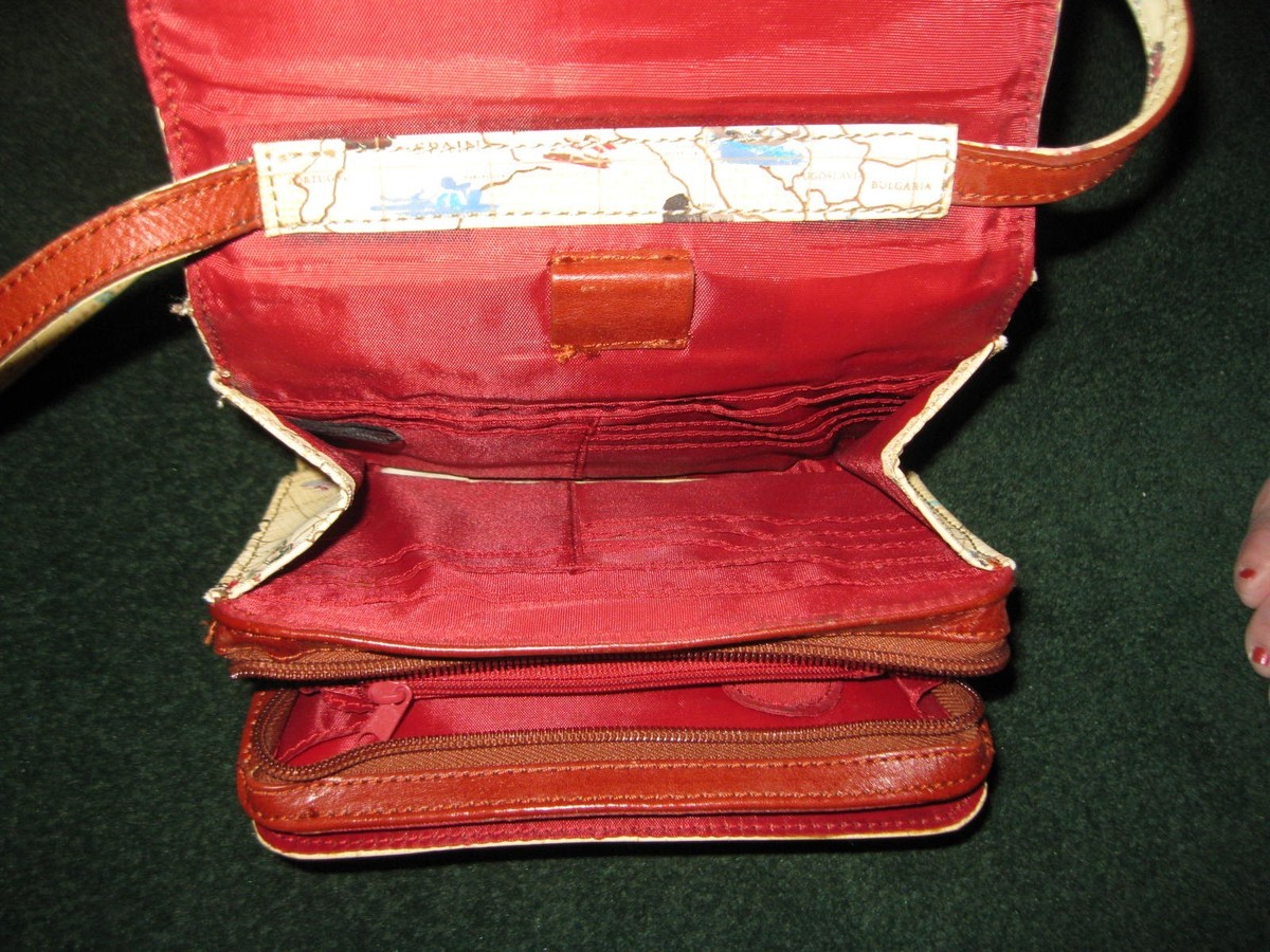 Patricia Nash Crossbody bag- European Map-Lifestyle by Sharif 1827 View 3