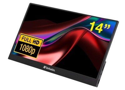 Verbatim 14' IPS FHD 1920x1080 - HDR, 60Hz HDMI USB-C Capacitive Touch Panel ...
