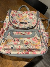 Multi Sac Floral Faux Leather Backpack Purse ...