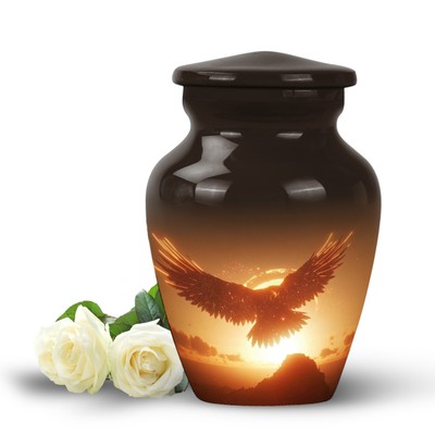 Eagle 3 Inch Cremation Urn For Human Ashes Small Mini Memorial Keepsake Urns