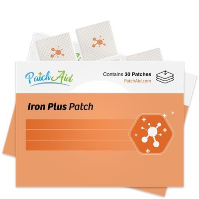 Iron Topical Patch | 30-Day Supply, Easy Peel & Apply Design