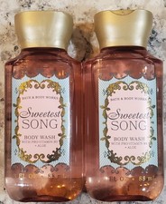 2 Bath  Body Works Sweetest Song 3oz Travel Size Shower Gel Body Wash Free Ship
