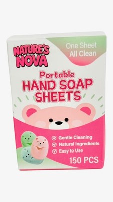 Nature's Nova Hand Soap Sheets Travel Size Water Activated 3  Pack