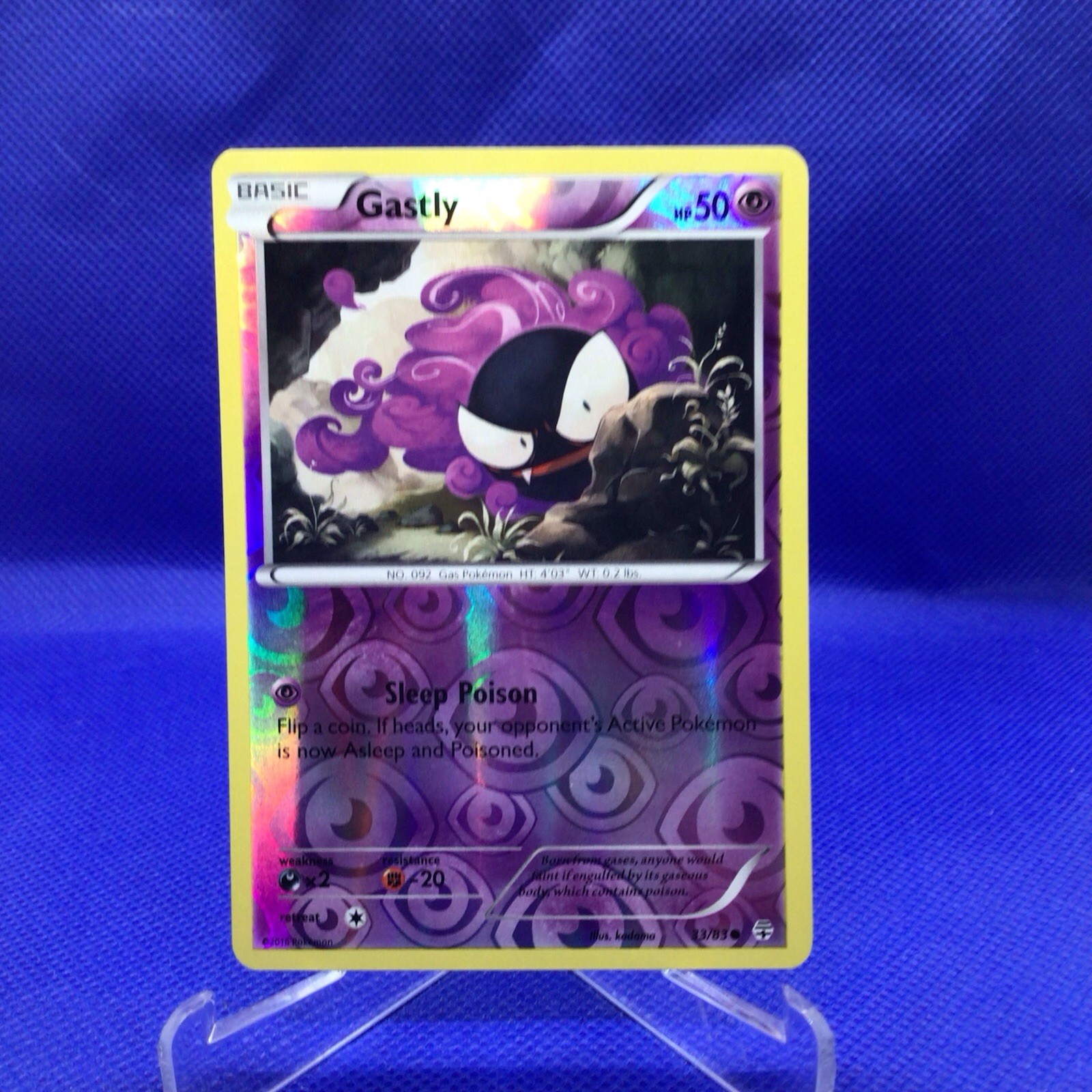 Gastly 33/83 Common Generations Pokemon Reverse Holo MP