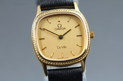[Almost MINT] Vintage OMEGA De Ville Cal.1375 Quartz Gold 21mm Women's Watch - 第 4/14 張圖片