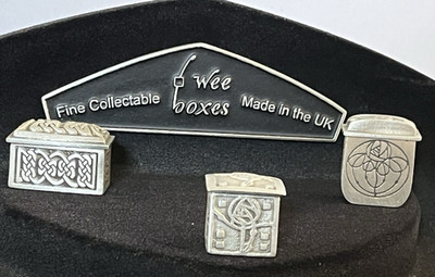 Wee Boxes Small Pewter Trinket Box ~ RM01, RM02, RM04 ~ NIB ~UK Made
