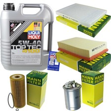 INSPEKTIONSKIT FILTER LIQUI MOLY ÖL 5L 5W-40 für VW Caddy II Kombi 9K9B 1.9 D