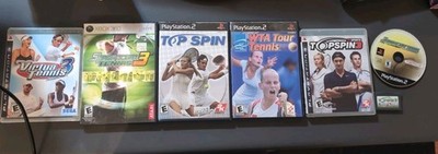 PS2, PS3, 360, GBA -  7 Tennis Game Bundle Virtua, Smash Court, Top Spin, WTA