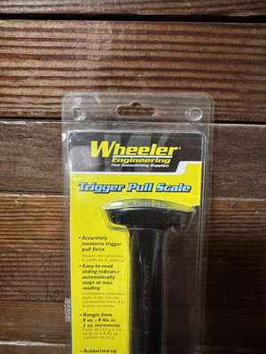 Wheeler Manual Trigger Pull Scale with 8oz to 8lb Value Range