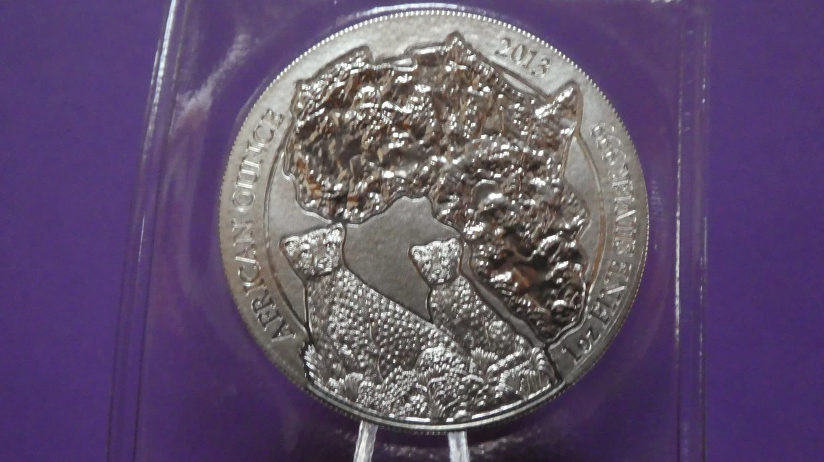 Ruanda Gepard 2013 African Ounce 1 oz plata Ag 999. Embalaje original S/C