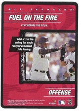 Barry Bonds Fuel on the Fire 2002 MLB Showdown Strategy #S7 San Francisco Giants