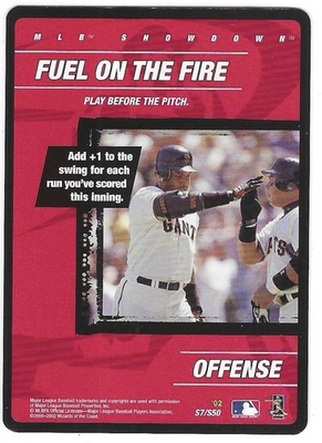 #ad Barry Bonds Fuel on the Fire 2002 MLB Showdown Strategy #S7 San Francisco Giants $2.25