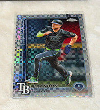 Topps 2019 Chrome Baseball Brandon Lowe Tampa Bay Rays #113 Rookie Card RC. rookie card picture