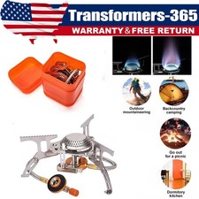 Portable Backpacking Gas Stove 3900W with Piezo Ignition Burner and Storage Case
