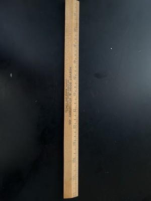 12'' Wooden Ruler Compliments MCEVOY Book And Stationary CO Macon GA
