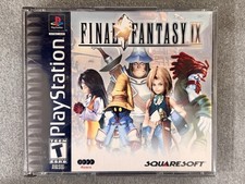 Final Fantasy IX Sony PlayStation PS1 Black Label CIB Manual inserts game discs 