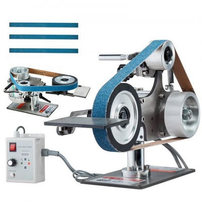 #ad HOT Belt Grinder Sander30x1 Inch Variable Speed Belt Polisher w VFD550W Poli $275.32