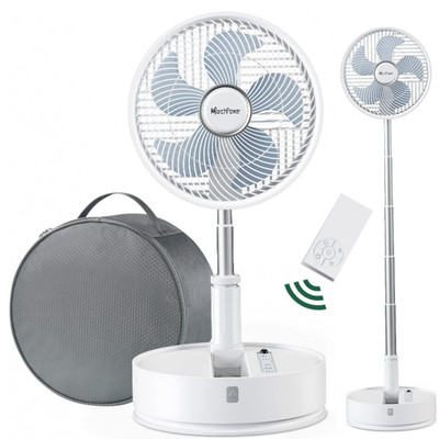 Marchpower Standventilator Fernbedienung 92cm Oszillation 5 Stufen Akku Leise 10