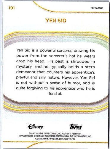2025 Topps Chrome Disney Refractor & Yellow Diamond Inserts - You Pick - Picture 37 of 41