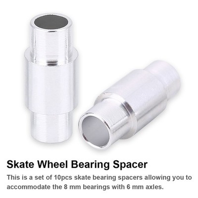 10x Skate Wheel Bearing Stepped Spacer Inline Skating Shoes Replacement SET