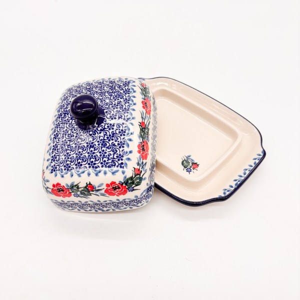 Butterdose Elegante Butterdose Aus Buznlauer Keramik – Handgefertigt-image