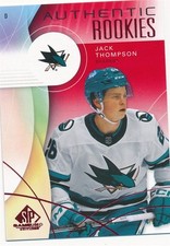 JACK THOMPSON 2024-25 SP GAME USED EDITION AUTHENTIC ROOKIES RED #237 SHARKS