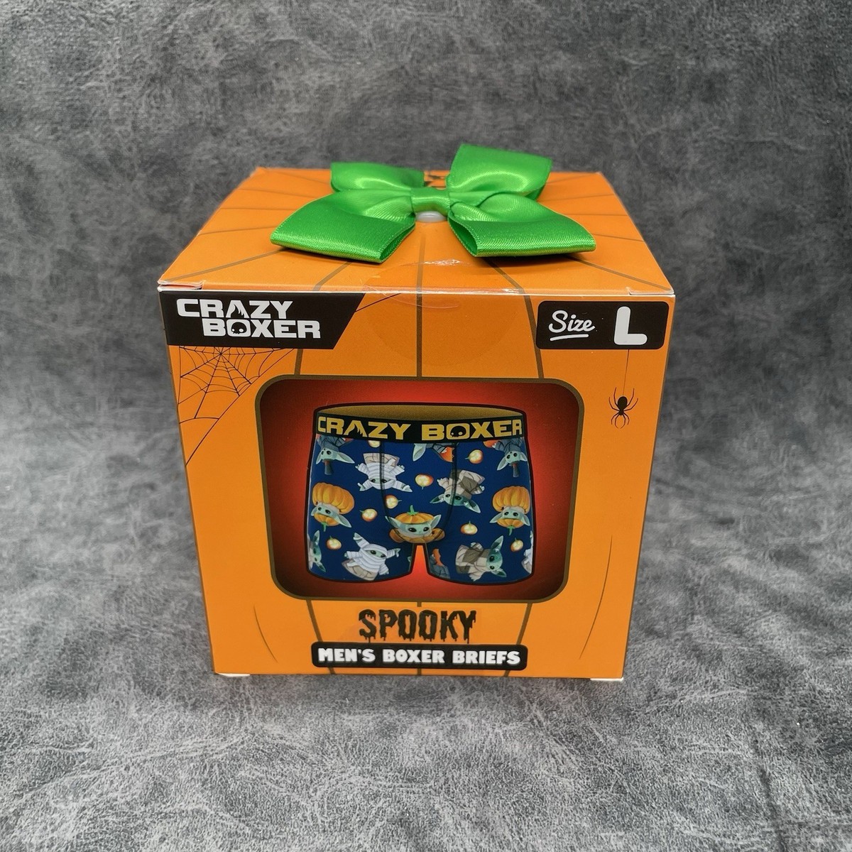 STAR WARS MANDALORIAN SPOOKY Halloween Crazy Boxer Briefs Men's L