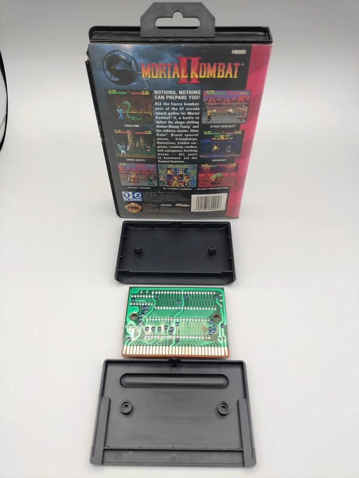 Mortal Kombat II (Sega Genesis, 1994) No Manual Tested - Image 2 of 3