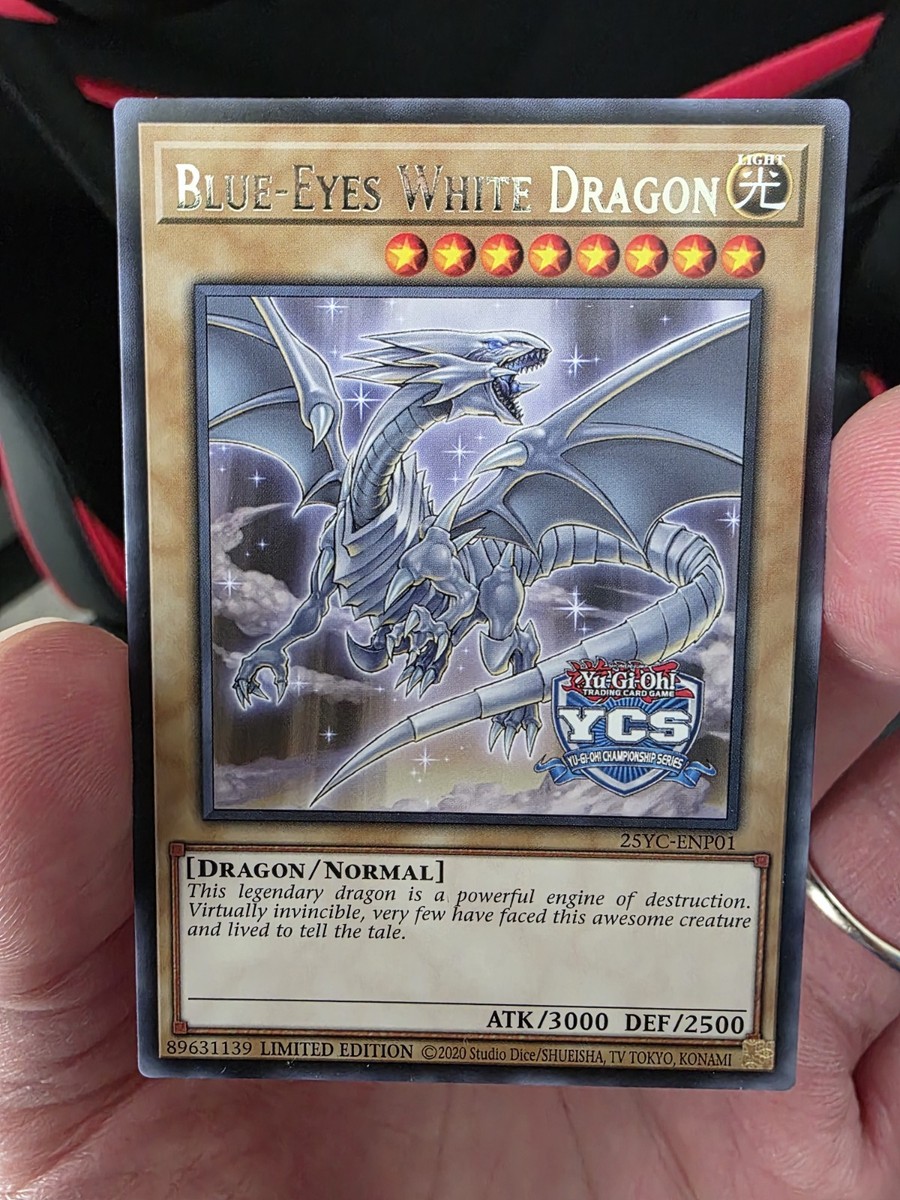 Yu-Gi-Oh! YCS Stamped Blue-Eyes White Dragon Rare - 25YC-ENP01 Day