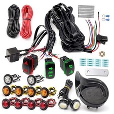 Pre-Wired ATV UTV Turn Signal Kit, Universal Pre-wired Turn Signal Horn Kit