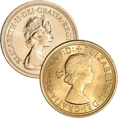 Great Britain Gold Sovereign Coin .2354 oz - Elizabeth II - BU - Random Date