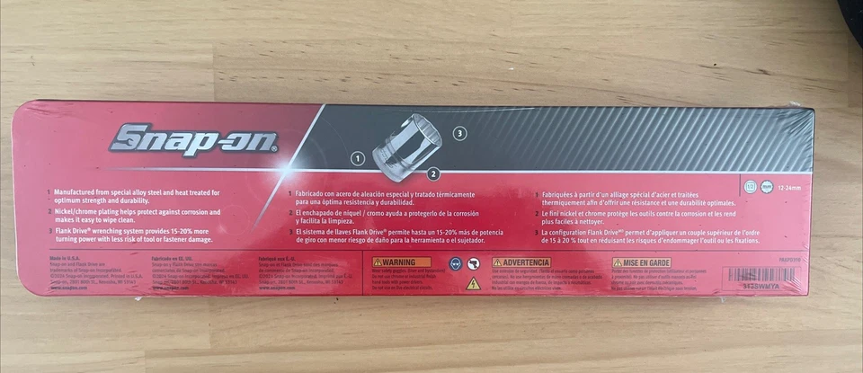 Snap On 13 Piece Metric Shallow Socket Set  - Image 3 of 3