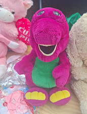 Dakin Barney Friends Barney Dinosaur Plush Purple/Green/Yellow 1992 Washable