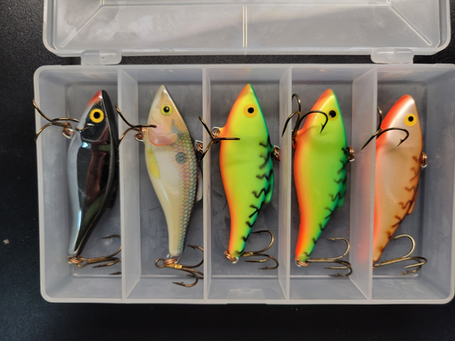 Leurre Rapala Rattlin' Rap 4 RNR-4 - Finlande - Vintage - TSD Tennessee Shad - 3/16 Oz
