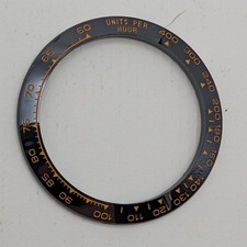39.3/31.5mm Black Ceramic Daytona Bezel Insert Rose Gold Engraved 116500/116520