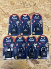 7 x Joblot Squire ATL42S Weather & Rust Resistant Keyed Padlock 44mm RRP £98 🔐