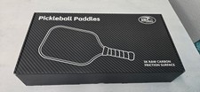 Pickleball Paddle 3K Raw Carbon Fiber Surface CFS New Open Box