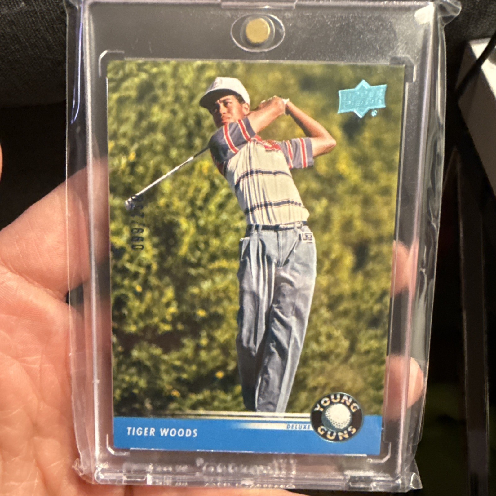 2026 Upper Deck Golf Tiger Woods #131 Retro Young Guns Deluxe SSP /250