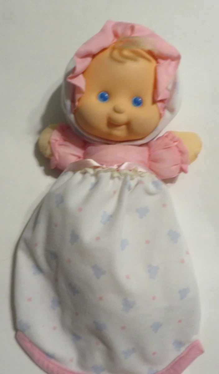 DOUDOU SOURIS BLEU blanc PUFFALUMP FISHER PRICE toile parachute peluche 40 cm EUR 26,91 - FR
